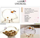 Piggy Bank Design Glass Money Change Jar Box Vase Bottle Terrarium Container