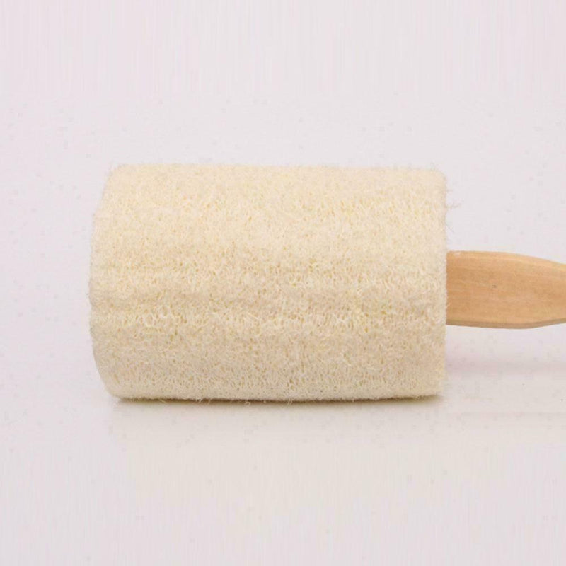 Natural Exfoliating Loofah luffa loofa Bath Brush On Stick AU a N1L4