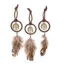 Mini Dream Catcher Feather Hanging Decor Wall Car Hanging Ornament KeychainLJ