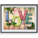 5D DIY Full Drill Diamond Painting LOVE Embroidery Mosaic Kits Home Decor