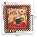 5D DIY Full Drill Diamond Painting Cross Stitch Embroidery Kit (Coffee05)
