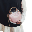 Round Clear Crossbody Bag Messenger Handbag Tote Shoulder Money Bank with I