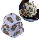 Cute Funky Pineapple Fruit Print Bucket Fisherman Hat Cap Sunhat Unisex