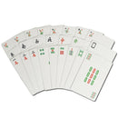 144Pcs/Set Mah Jong Paper Mahjong Chinese Playing Cards Game With 2Pcs Dice