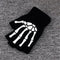 1 Pair Women Unisex Knitting Warmer Black Skeleton Claw Fingerless Gloves 17cm