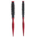 2pcs Small Round Hair Brush Ceramic Thermal Barrel Brush for Hair Styling Blow