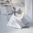 20pcs/lot Triangular Pyramid gift box wedding favors and gifts candy box we