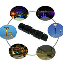 IP67 Waterproof Electrical Cable Wire 2 Pin Connector Outdoor Plug Socket UAH