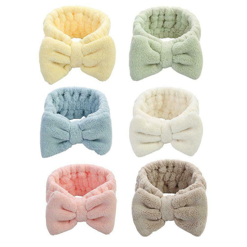 Soft Coral Fleece Women Cross Headband Girls Bow Knot Elastic Hairband (4)