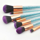 New 7Pcs Diamond Crystal Makeup Brushes Professional Set Foundation Blendin