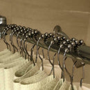 12pcs Bathroom Rustproof Metal Double Glide Shower Hook Curtain Ring Roller