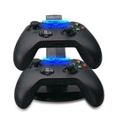 USB LED Fast Charging Adapter Stand Dock Station for Dual Xbox One