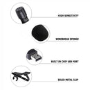 USB Clip Microphone Lavalier Omnidirectional Wired Speaker for Computer PC