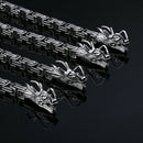 Stainless Steel Outdoor Protection Dragon Hand Bracelet Chain Metallic Whip K1A3