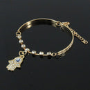 Likable 1 Pcs Bracelet Hand of Fatima Hamsa Evil Eye String Pendant Link FT
