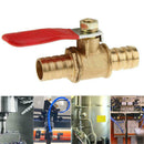 3/8" M/M Full Port Inline Brass Water Air Gas Fuel Line Shut-off Ball Valve Top