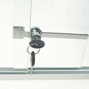 Lock+2Keys Glass Door Keyed Push Showcase Reptile Display Cabinet Sliding Intrig