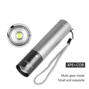 T6 LED Inside Battery Output Portable Flashlight Outdoor Climbing Light