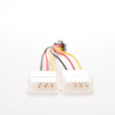 Dual (2x) Molex (4 Pin) to PCI-E (6 Pin) Power Converter Adapter Connector bhTOC