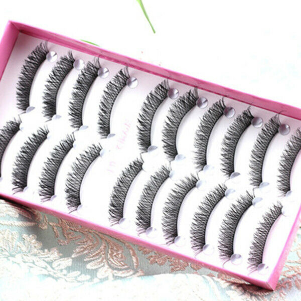10 pairs of eyelashes False Eyelashes Natural Beauty Makeup Eyelashes - Cro C4X6