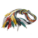 5X(10 Pcs 5-Color Double Ended Alligator Clips Test Lead Jumper Wire 48cm  A2S5)