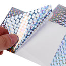 4Pcs Reflective Holographic Scales Prism Film Fishing Lure Tape 3.9" x 2.9"