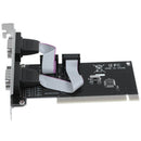2 port PCI serial RS232 DB9 adapter card controller support - computer card