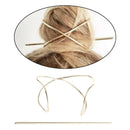 2pcs Women Metal Barrette Bun Pin Hair Stick Hairpin Ponytail Holder Gift