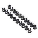 20PCS 3mm Black Plastic LED Holder Case Clip Display Panel 3C