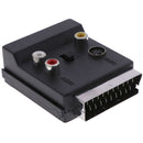 21Pin SCART to 3RCA S-Video Audio Video Adapter Cable Connector Plug ConvertJ Bj