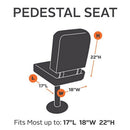 56x61x64Cm Boat Seat Cover Dust Waterproof Seat Cover Elastic Closure Outdo L5K3