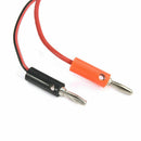 New Test Wire Probe Lead Silicone Banana Plug to Crocodile Alligator Clip 102cm