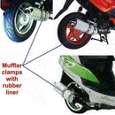 Universal Exhaust Bracket Clamp 110mm Pipe Diameter Scooter Bike Motorcycle Q8T9