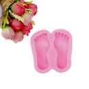 1pc Baby Foot Silicone Molds Fondant Cake Decorating Tools Silicone Soap MolODES