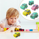 6pcs/Set Kids Mini Cartoon Cars Models Pull Back City Service Vehicle Toys