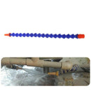 10Pcs Round Nozzle 1/4PT Flexible Oil Coolant Pipe Hose Blue Orange