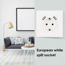 220-250V 16A 2-USB Port Wall Charger Power Adapter Socket Outlet Panel EU Plug