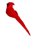 Artificial Feathered Bird Statues for Garden Decoration, Red