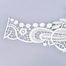 Embroidered Floral Lace Neckline Neck Collar Trim Clothes Sewing Patch L507 %o