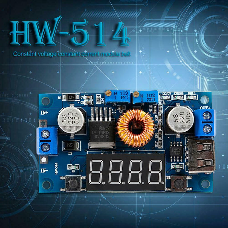 2 in 1 5A DC-DC Adjustable Power Step-down Buck Module CC/CV Charge Board