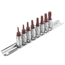8pcs Drive Bit Heavy Duty Home T8-T40 Torx Star 6.35mm Socket Set Wrench Tools