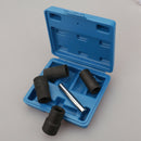 5Pcs Twist Socket Set Locking Wheel Nut Bolt Stud Extractor Removers 17Mm 1