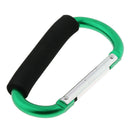 6x Durable Aluminum Carabiner D Ring Snap Hook Keychain Cushion Grip 12mm