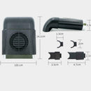 5V USB Car Seat Back Fan 3-Speed Silent Cooling Mini Seat Headrest Pole Fan Q5R5