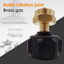 Regulator Valve Propane Refill Adapter for Steel Propane Cylinder with QCC1