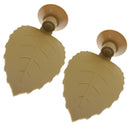 2 x Turtle Platform with Suction Cup Leaf Shape - Decorative Reptile Frog Pier