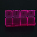 7 Days Portable Round Small Medicine Box Weekly Tablet Organizer Pill Case