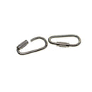20 Mini Steel Quick Open Screw Lock Key Chain Hook Carabiner Safety Clasp