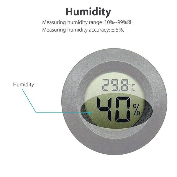 5-pack Hygrometer Thermometer Digital LCD Monitor Humidity Meter Gauge for  N4E7