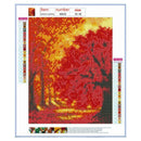 4 Pack Tree View DIY 5D Diamond Painting Kits Full Drill Cross Stitch Home Decor